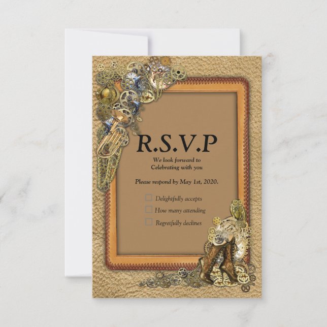 Gothique - Steampunk RSVP - Cadre en cuir (Devant)