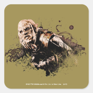 Gothmog Orc Vector Collage Square Sticker