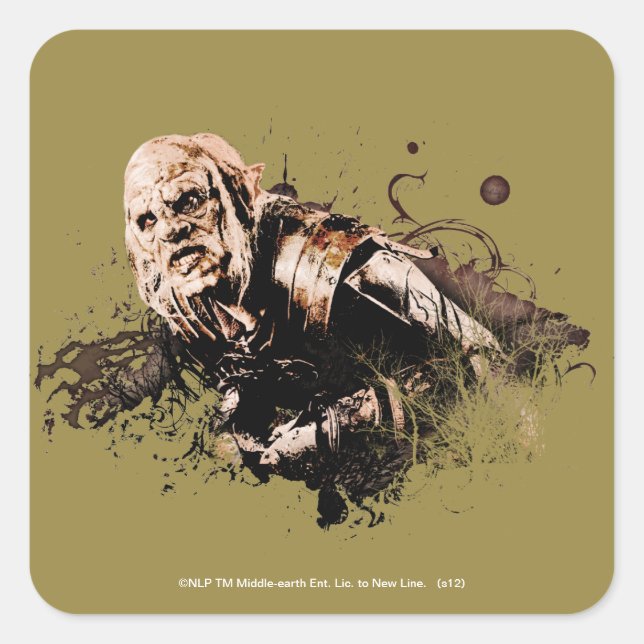 Gothmog Orc Vector Collage Square Sticker (Front)