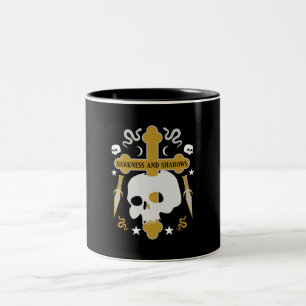 Goths Skull And Cross  Two-Tone Coffee Mug