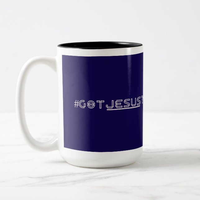 #GOTJESUS Two-Tone COFFEE MUG (Left)