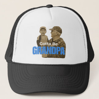 Gotta Be Grandpa Classy Retro Vintage Camo Family  Trucker Hat