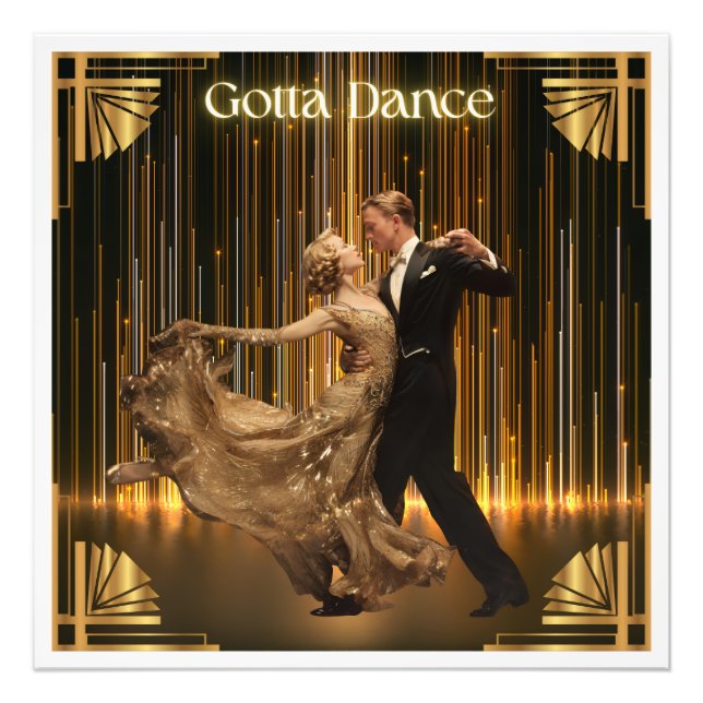 Gotta Dance - Poster Art Déco de la salle de bal V (Devant)