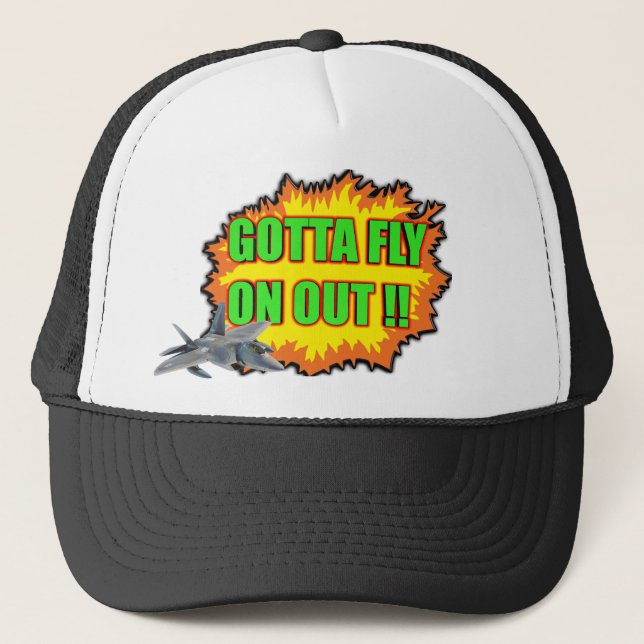 Gotta Fly on Out Hat Rocket Blast Gaming (Front)