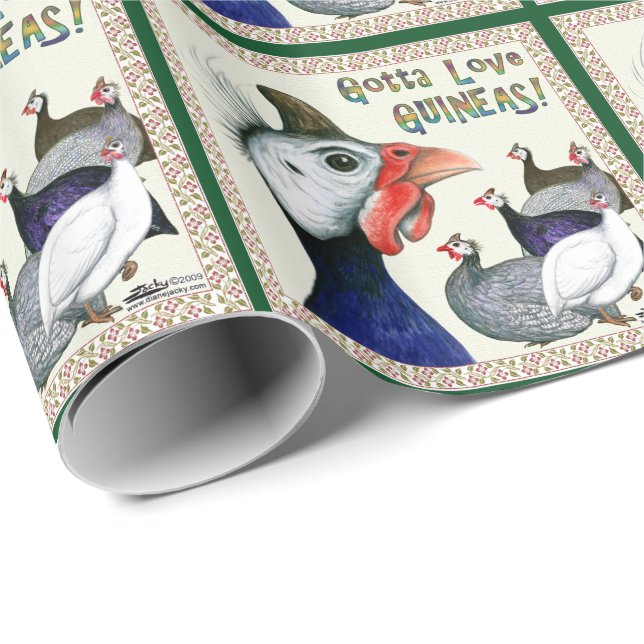 Gotta Love Guineas! Wrapping Paper (Roll Corner)