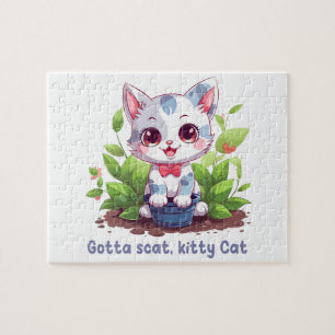 Gotta scat, kitty cat jigsaw puzzle