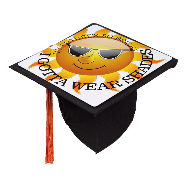 Gotta Wear Shades Graduation Cap Topper (Angled)