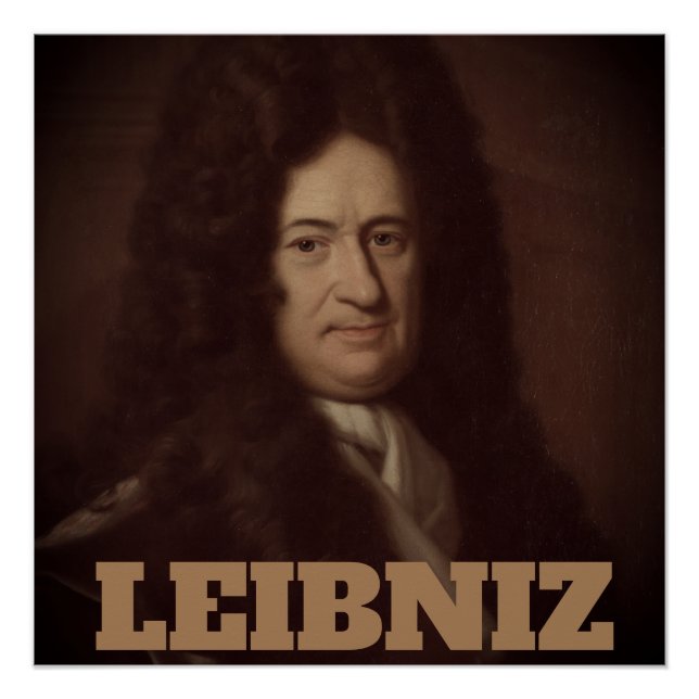 Gottfried Wilhelm Leibniz (c. 1695) Poster (Front)