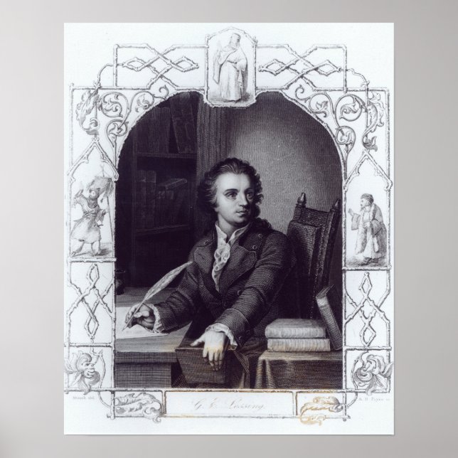 Gotthold Ephraim Lessing Poster (Front)
