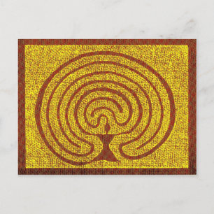 Göttin im Labyrinth 3 Postcard