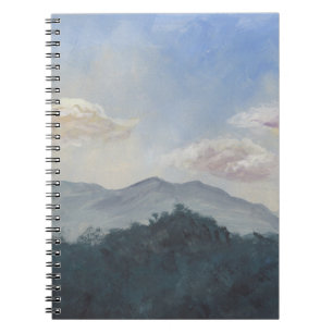 Gouache Blue Mountains: Vibrant Nature Scene Notebook