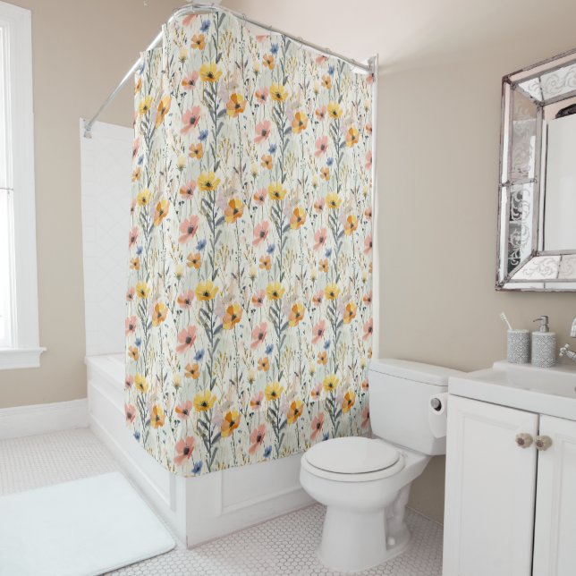 Gouache Meadow Flowers Pattern (In Situ)