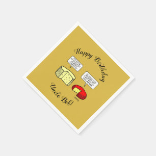 Gouda and Jack Cheese Tasting Birthday Party Napkin