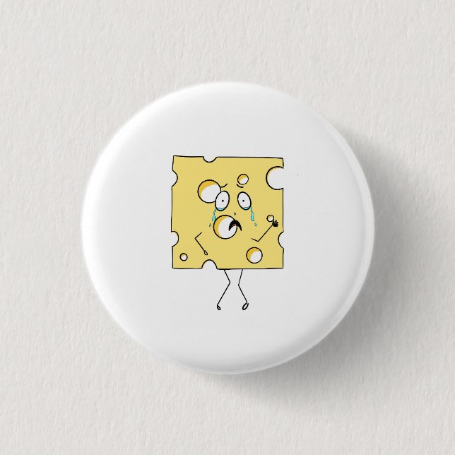Gouda Cheese, cheese theme 1 Inch Round Button (Front)
