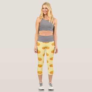 Gouda Cheese Rounds Dutch Foodie Gastronomy Capri Leggings