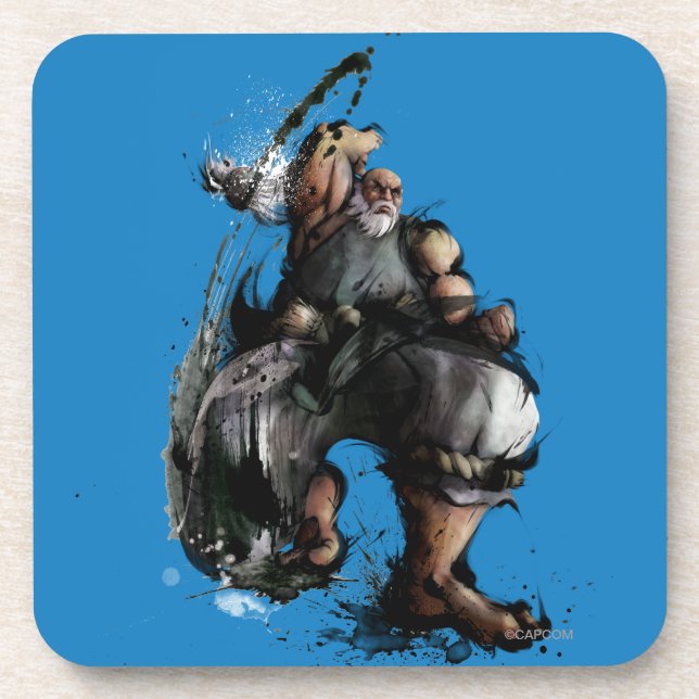 Gouken Chop Coaster (Front)