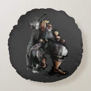 Gouken Chop Round Pillow