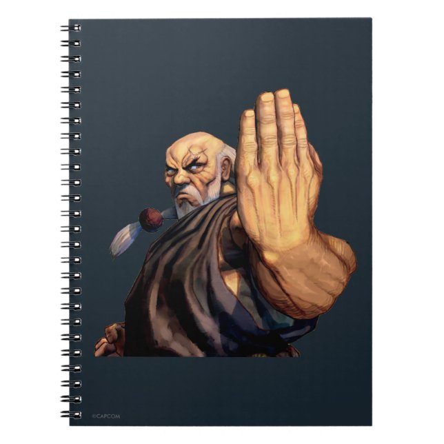 Gouken Raised Hand Notebook (Front)