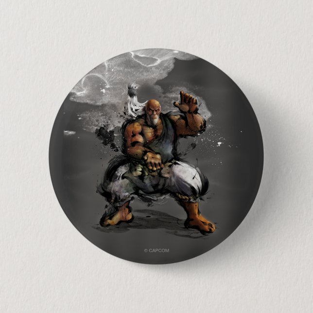 Gouken Stance 2 Inch Round Button (Front)