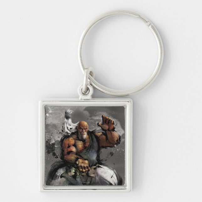 Gouken Stance Keychain (Front)