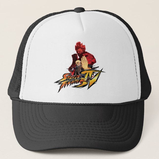 Gouken Vs. Akuma Trucker Hat (Front)