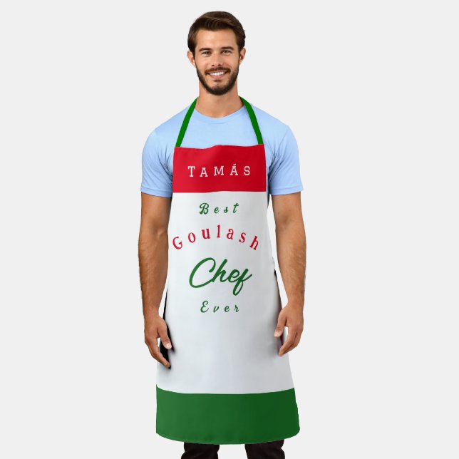  Goulash  Chef  personalized Apron (Worn)