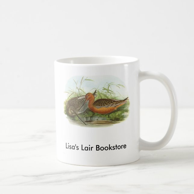 Gould - Bar-Tailed Godwit - Limosa lapponica Promo Coffee Mug (Right)