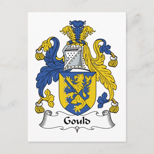 Gould Family Crest Postcard (Front)