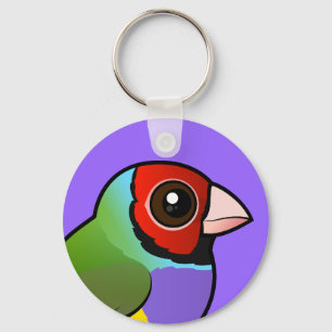 Gouldian Finch Keychain