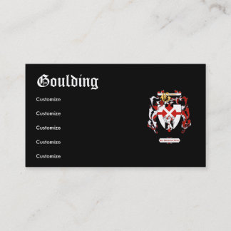Goulding - Business/Profile Card - Goulding