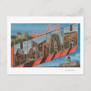 Goulding, Utah - Large Letter Scenes Postcard