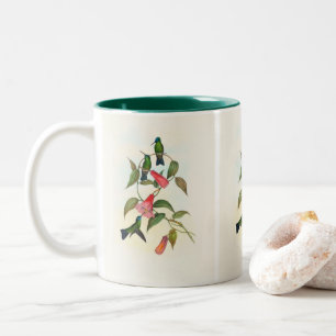 Gould's Wood Nymph by John Gould Two-Tone Coffee Mug
