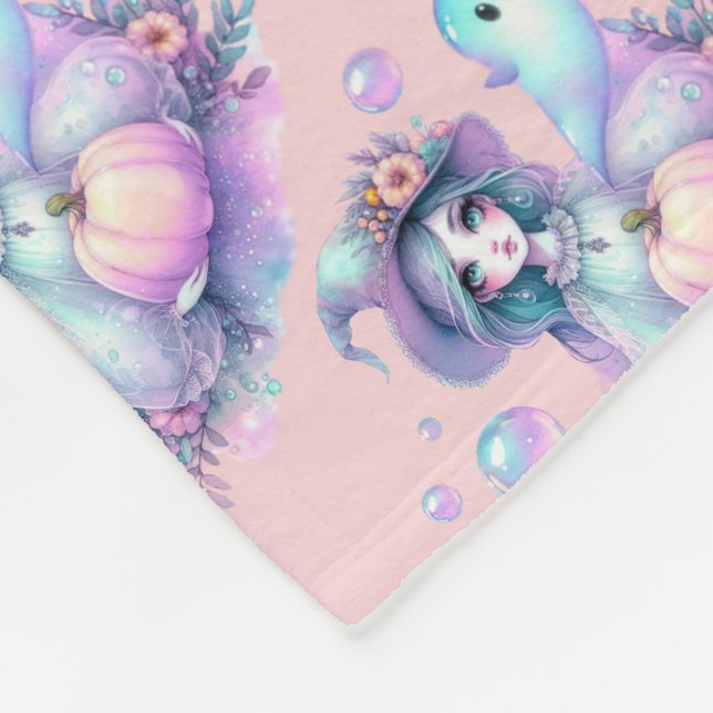 Gourd Day Gorgeous Gal Fleece Blanket (Corner)