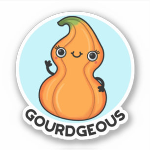 Gourd-geous Funny Gourd Veggie Pun 