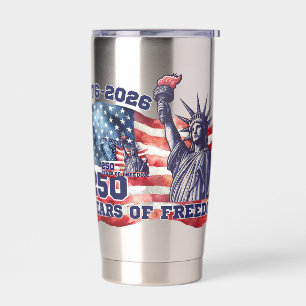 Gourde Isotherme 250e anniversaire du drapeau américain Liberté Lib