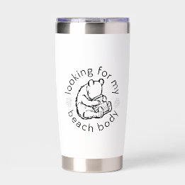 Gourde Isotherme A la recherche de mon corps de plage avec Winnie-t