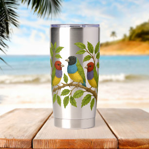 Gourde Isotherme Beaux oiseaux sur la branche