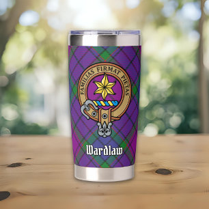 Gourde Isotherme Blason de Clan Wardlaw sur tartan