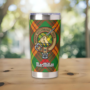 Gourde Isotherme Blason du clan MacMillan sur tartan