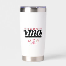 Bouteille d'eau avec nom en cursive noire, télépho