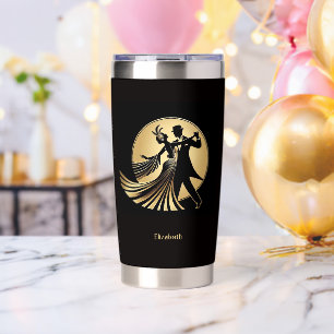 Gourde Isotherme Cadeau Art Déco Gatsby Années Folles Prohibition N