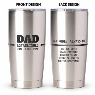 Gourde Isotherme Cadeau de paternité Mode Papa