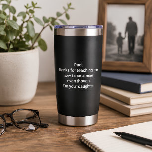 Gourde Isotherme Cadeau drôle pour papa de la part de sa fille