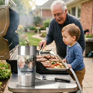 Gourde Isotherme Cadeau Photo de Premier Grand-père