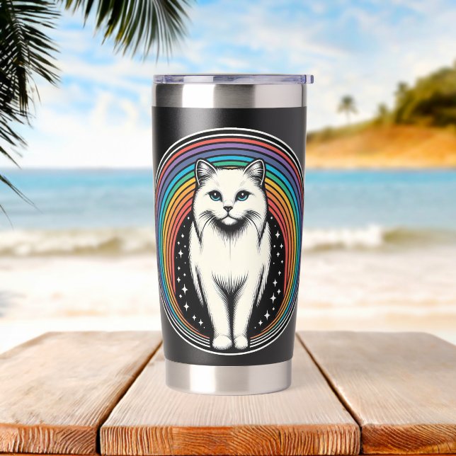 Gourde Isotherme Cat Raibow (Avant)
