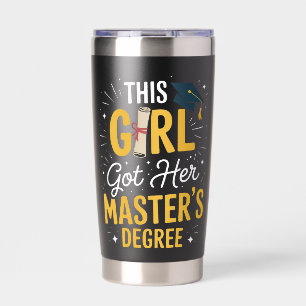 Gourde Isotherme Cette fille a obtenu son diplôme de master diplômé