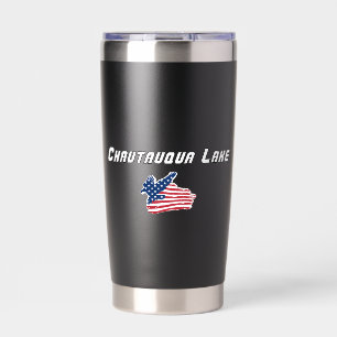 Gourde Isotherme Chautauqua Lake aigle patriotique de New York