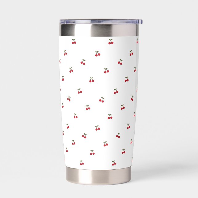 Gourde Isotherme Cherry Bliss Stainless Steel Travel Tumbler (Gauche)