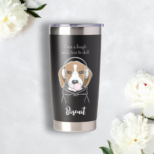Gourde Isotherme Chien frigorifique avec Bubblegum Funny Beagle