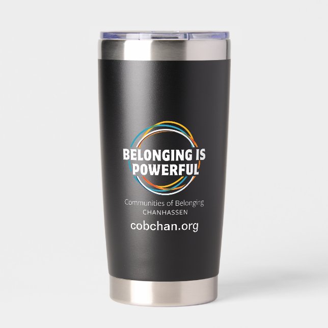 Gourde Isotherme CoBC Tumbler (texte blanc) - L'appartenance est pu (Extérieur)